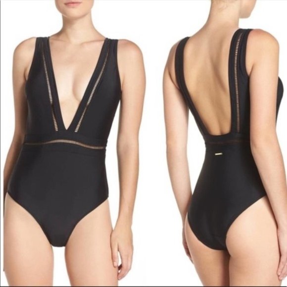 Ted Baker Other - Ted Baker London Plunge One Piece Swimsuit Black